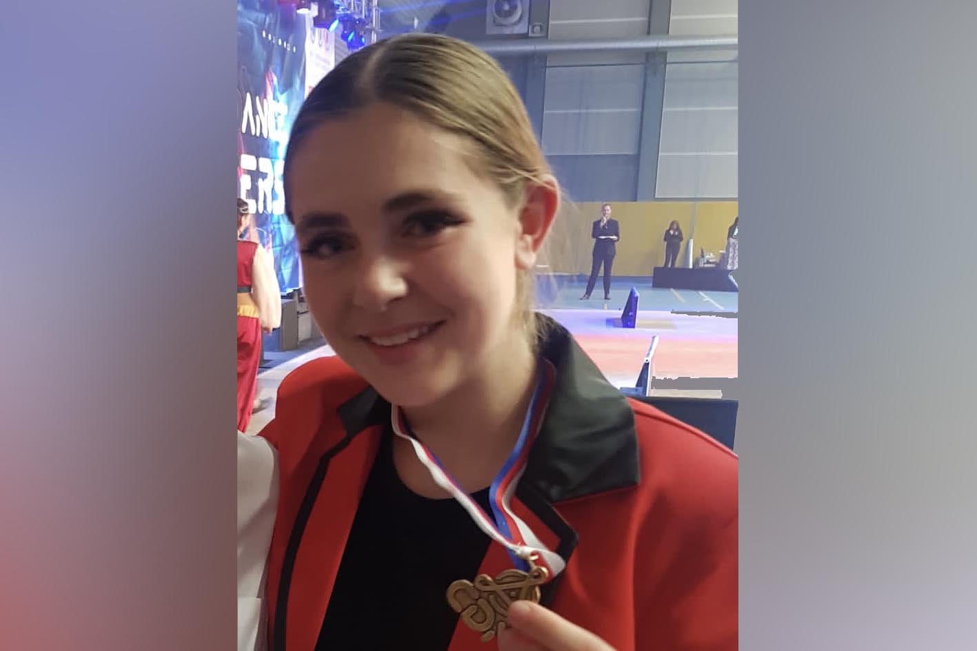 Klára Pinková s medailí z MČR ve stepu