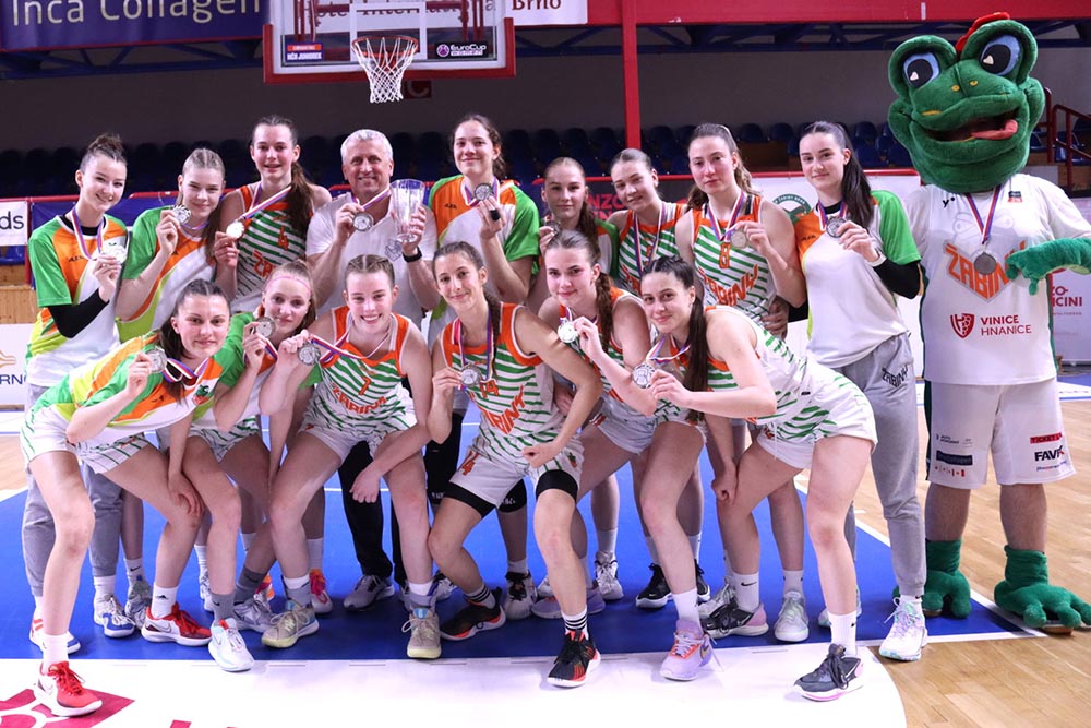 Juniorky BK Žabiny Brno vybojovaly 2.místo na MČR juniorek v basketbalu