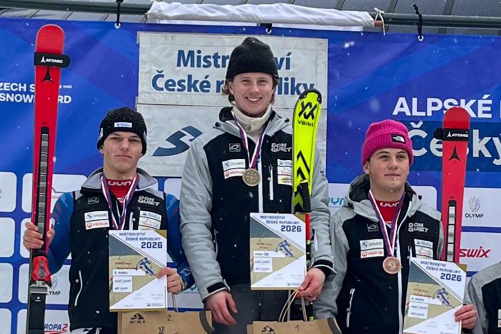 Albert Bednář - vicemistr ČR juniorů v alpském lyžování