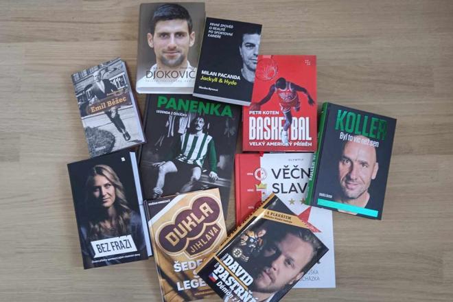 Sportovní knihy ve školní knihovně